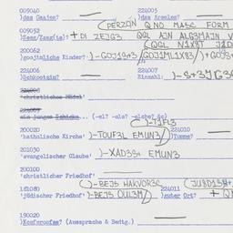 Western questionnaire, answ...