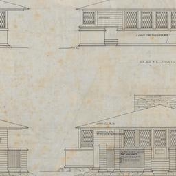 Side, rear, front elevations