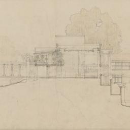 Exterior elevation, section...