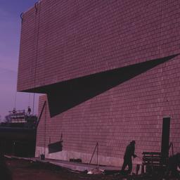 Construction view with bric...