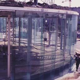 Construction view, glass bu...