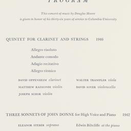 Music of Douglas Moore
