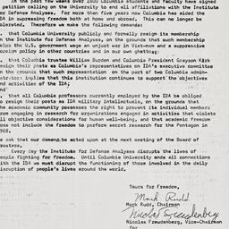 Letter from Rudd and Freude...