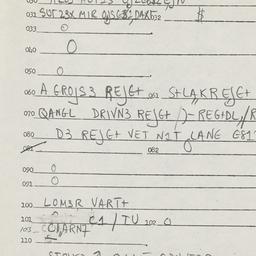 Eastern questionnaire, answ...
