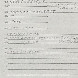 Eastern questionnaire, answ...
