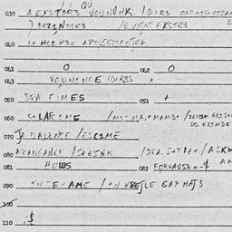 Eastern questionnaire, answ...