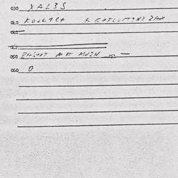 Eastern questionnaire, answ...