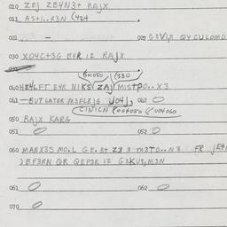 Eastern questionnaire, answ...