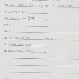 Eastern questionnaire, answ...