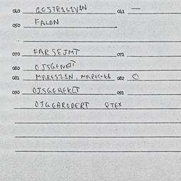Eastern questionnaire, answ...