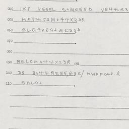 Western questionnaire, answ...