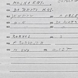 Eastern questionnaire, answ...