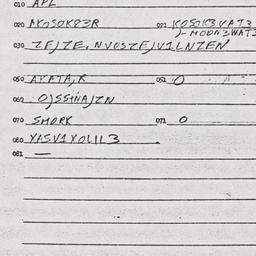 Eastern questionnaire, answ...