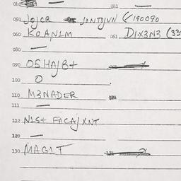 Eastern questionnaire, answ...