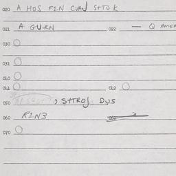 Eastern questionnaire, answ...
