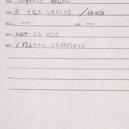 Eastern questionnaire, answ...