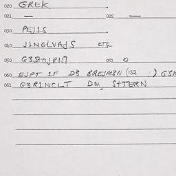 Eastern questionnaire, answ...
