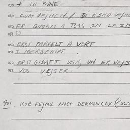 Eastern questionnaire, answ...