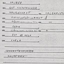 Eastern questionnaire, answ...