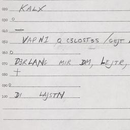 Eastern questionnaire, answ...