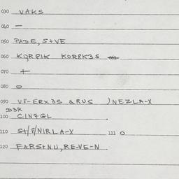Eastern questionnaire, answ...