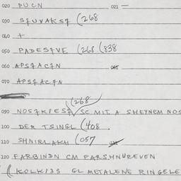 Eastern questionnaire, answ...