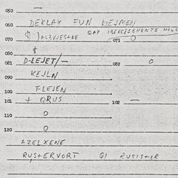 Eastern questionnaire, answ...