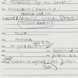 Eastern questionnaire, answ...