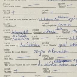 Western questionnaire, answ...