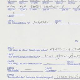 Western questionnaire, answ...