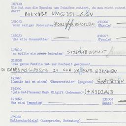 Western questionnaire, answ...