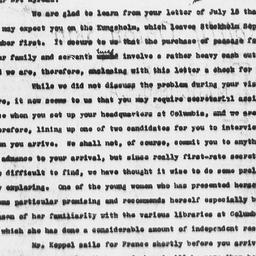Letter from Charles Dollard...
