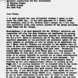 Letter from Gunnar Myrdal t...