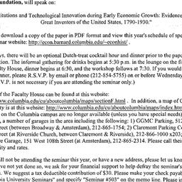 Announcements, 2005-04-07. ...