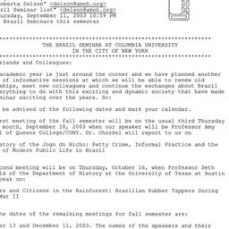 Correspondence, 2003-09-12....