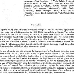 Minutes, 2004-11-19. Romant...