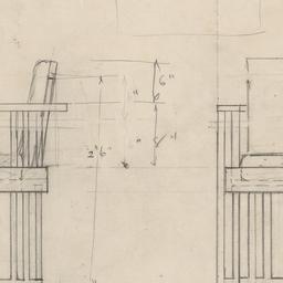 Chair plan, elevation