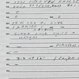 Eastern questionnaire, answ...