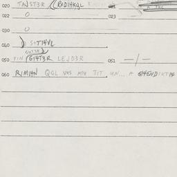 Eastern questionnaire, answ...