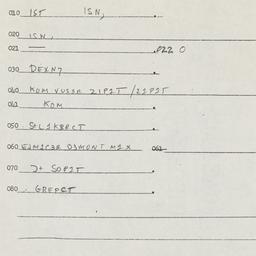 Eastern questionnaire, answ...