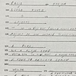 Eastern questionnaire, answ...