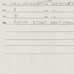 Eastern questionnaire, answ...