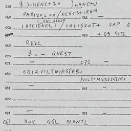 Eastern questionnaire, answ...