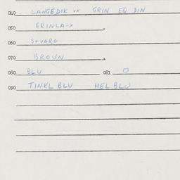 Eastern questionnaire, answ...