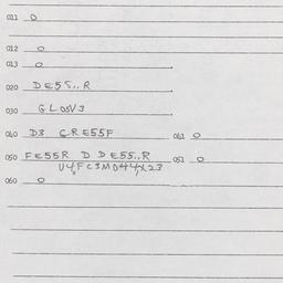 Western questionnaire, answ...