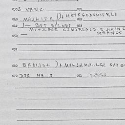 Eastern questionnaire, answ...