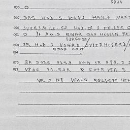 Eastern questionnaire, answ...
