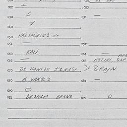 Eastern questionnaire, answ...