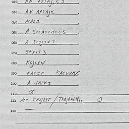 Eastern questionnaire, answ...