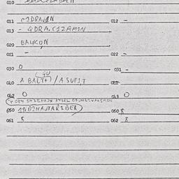 Eastern questionnaire, answ...